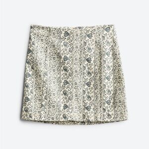 NWT Free People Floral Denim Mini Skirt